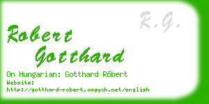 robert gotthard business card